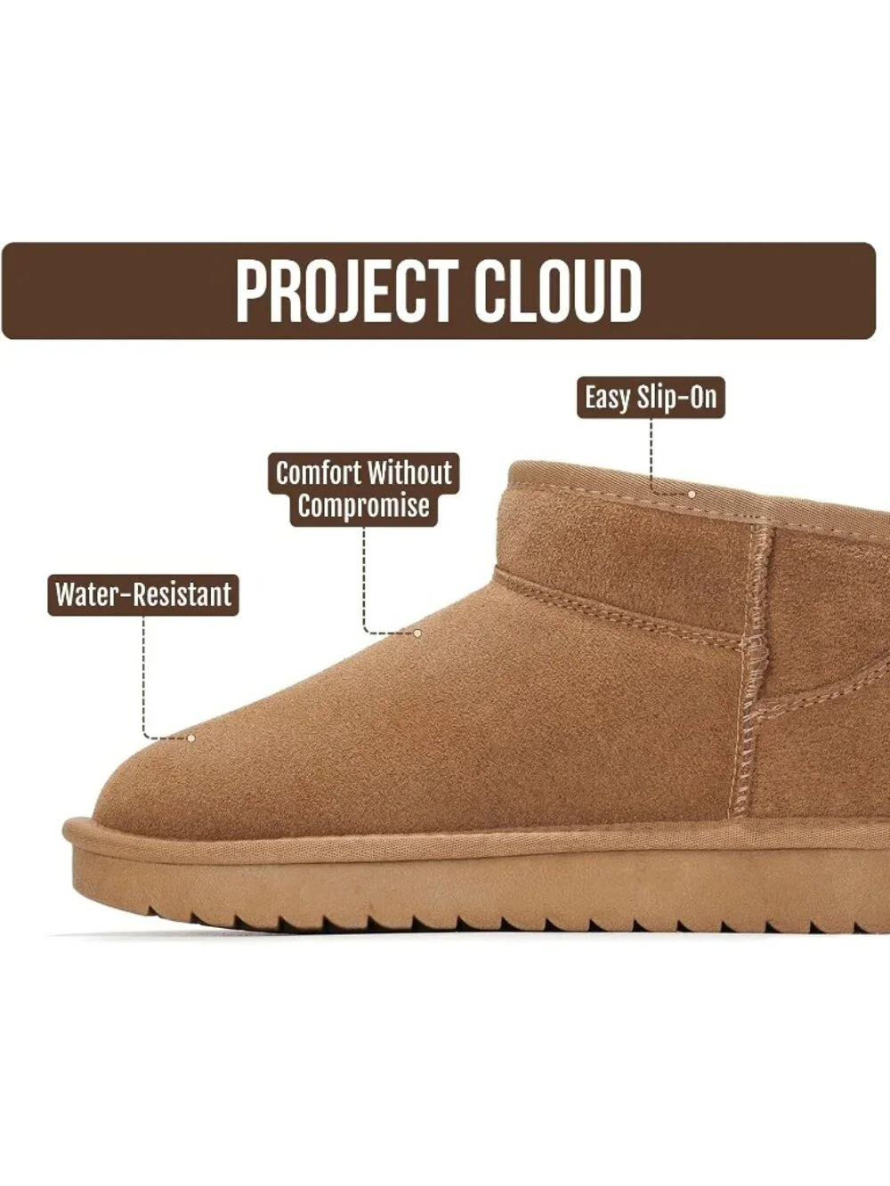 Womens Wheat Suede Cloud Water Resistant Genuine Leather Comfortable Ankle Boots